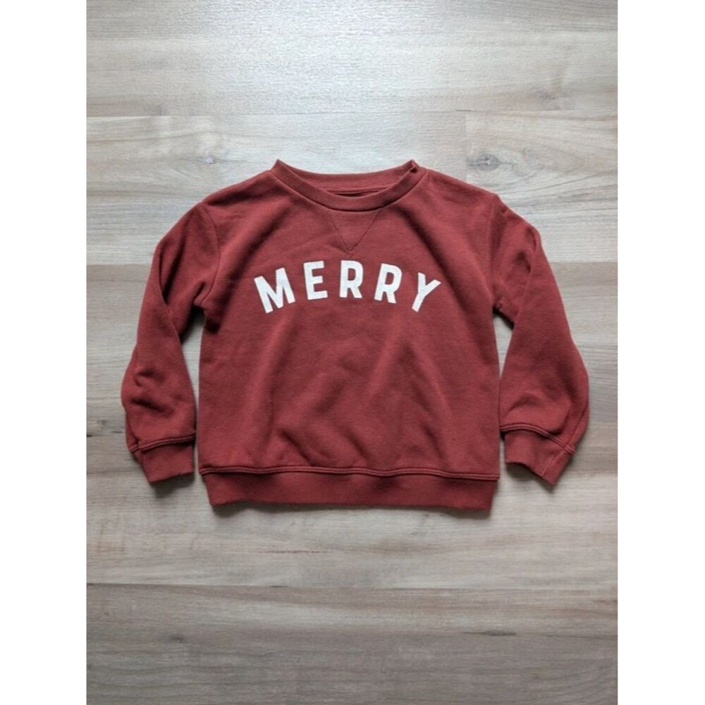 Little Co Merry Crewneck Sweatshirt, 2T (U1)